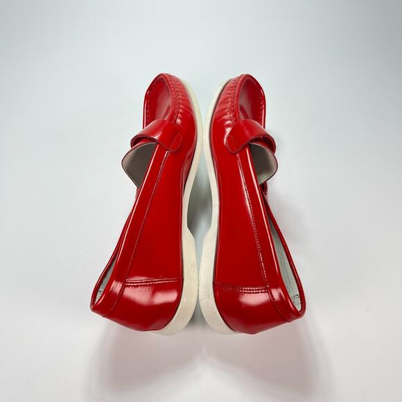 Wannabe Patrick Cox Red Patent Leather Slip-On Casual Loafer Shoes Women Size 40 - Picture 5 of 11